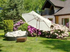 Royal Gardineer Sonnenschirm-Halterung:2er-Set Universal Stahl-Sonnenschirmständer Mit Bodendübel, Ø Bis 66mm -Rosenstein & Söhne Shop nc2170 5 1