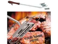 Infactory Grillbrandeisen:BBQ Brandeisen Mit Wechselbaren Buchstaben