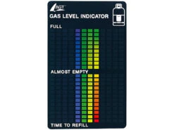 AGT Gasstandanzeiger:Gasstand-Anzeiger Für Handelsübliche Gasflaschen, 22-stufige Skala