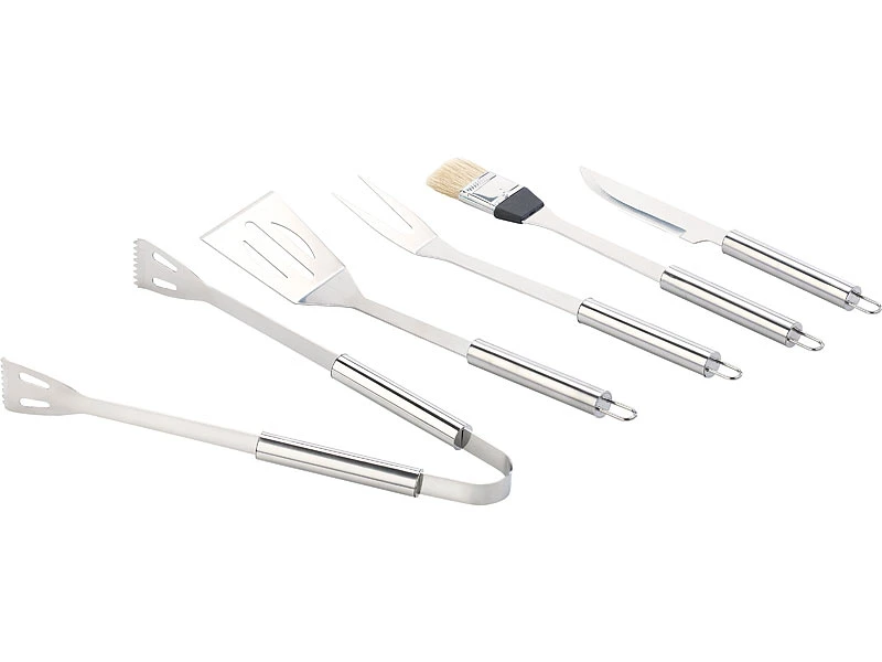 Rosenstein & Söhne Grillkoffer:Edelstahl-Grillbesteck Im Aluminium-Koffer 4 Rosenstein & Söhne Grillkoffer:Edelstahl-Grillbesteck Im Aluminium-Koffer – Bild 2