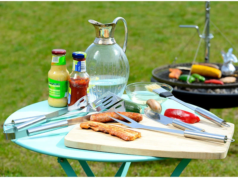 Rosenstein & Söhne Grillkoffer:Edelstahl-Grillbesteck Im Aluminium-Koffer 6 Rosenstein & Söhne Grillkoffer:Edelstahl-Grillbesteck Im Aluminium-Koffer – Bild 4