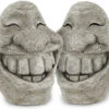 Royal Gardineer Gesicht:Steingesicht "Smiley" Im Freundlichen 2er-Set, 21 Cm Hoch -Rosenstein & Söhne Shop nc5128 2