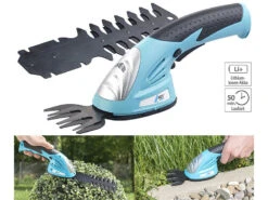 AGT Rasenschere:2in1-Gras- Und Strauchschere Mit Li-Ion-Akku, 3,6 V, 1,3 Ah, 1100 U/m