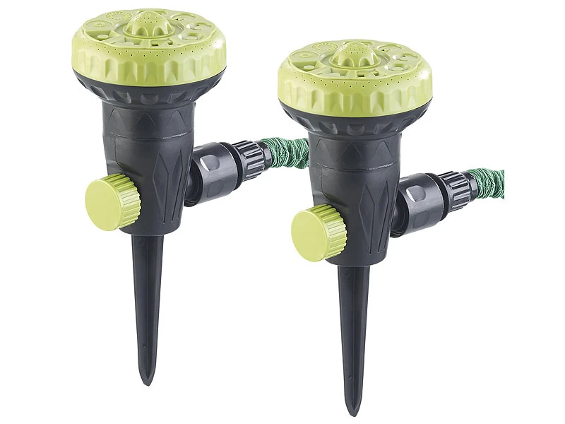Royal Gardineer Gartensprenger:2er-Set Gartensprinkler Zum Bewässern Und Abkühlen, 9 Einstellungen 3 Royal Gardineer Gartensprenger:2er-Set Gartensprinkler Zum Bewässern Und Abkühlen, 9 Einstellungen