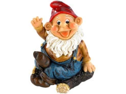 Infactory Gartenfiguren:Pfeifender Gartenzwerg "Peppi"