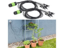 Royal Gardineer Tropfbewässerung:2er-Set Mikro-Bewässerungssysteme Mit Je10 Bewässerungs-Spitzen