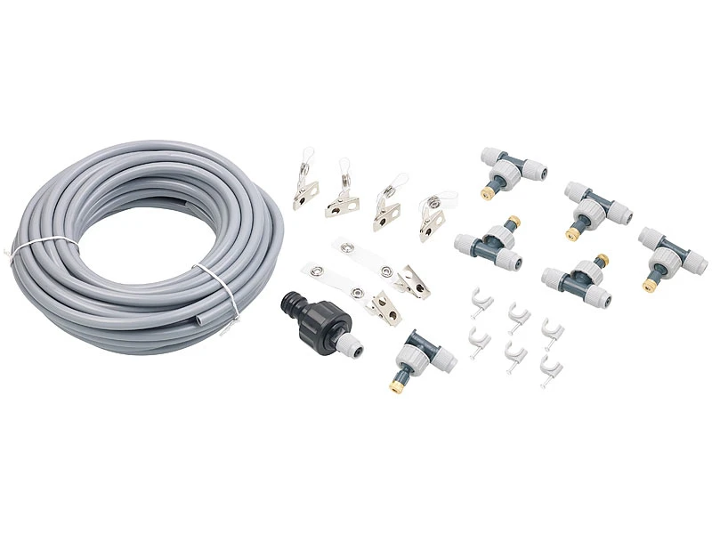 Royal Gardineer Wasserzerstäuber:Wasser-Zerstäuber-Set Mit 10-m-Schlauch Und 6 Bewegliche Metalldüsen 4 Royal Gardineer Wasserzerstäuber:Wasser-Zerstäuber-Set Mit 10-m-Schlauch Und 6 Bewegliche Metalldüsen – Bild 2