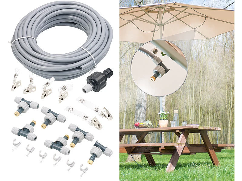 Royal Gardineer Wasserzerstäuber:Wasser-Zerstäuber-Set Mit 10-m-Schlauch Und 6 Bewegliche Metalldüsen 3 Royal Gardineer Wasserzerstäuber:Wasser-Zerstäuber-Set Mit 10-m-Schlauch Und 6 Bewegliche Metalldüsen