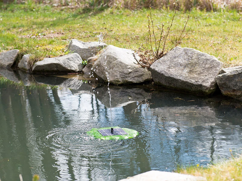 Royal Gardineer Solarbrunnen Teich:Schwimmender Solar-Teich-Springbrunnen Mit Pumpe Und 4 Düsen 7 Royal Gardineer Solarbrunnen Teich:Schwimmender Solar-Teich-Springbrunnen Mit Pumpe Und 4 Düsen – Bild 5