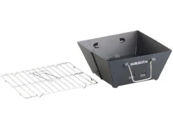 PEARL Faltgrill:Flach Zusammenklappbarer Kohle-Grill, Grillfläche Ca. 24,5 X 24 Cm -Rosenstein & Söhne Shop nx1404 0