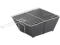 PEARL Faltgrill:Flach Zusammenklappbarer Kohle-Grill, Grillfläche Ca. 24,5 X 24 Cm -Rosenstein & Söhne Shop nx1404 1 1