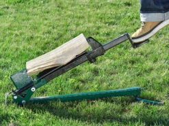 AGT Fußholzspalter:Stromloser Stahl-Holzspalter Mit Fußbetrieb, 1,2 Tonnen Schlagkraft -Rosenstein & Söhne Shop nx3060 3