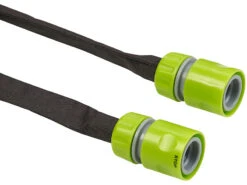 Royal Gardineer Berieselungsschlauch:2er-Set Flache Perlschläuche, Schnellanschluss, Stopp-Ventil, 7,5 M -Rosenstein & Söhne Shop nx3117 1