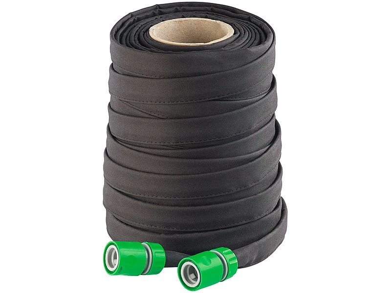 Royal Gardineer Tropfschlauch:Flacher Perlschlauch, Schnellanschluss-Kupplungen & Stopp-Ventil, 50 M 3 Royal Gardineer Tropfschlauch:Flacher Perlschlauch, Schnellanschluss-Kupplungen & Stopp-Ventil, 50 M