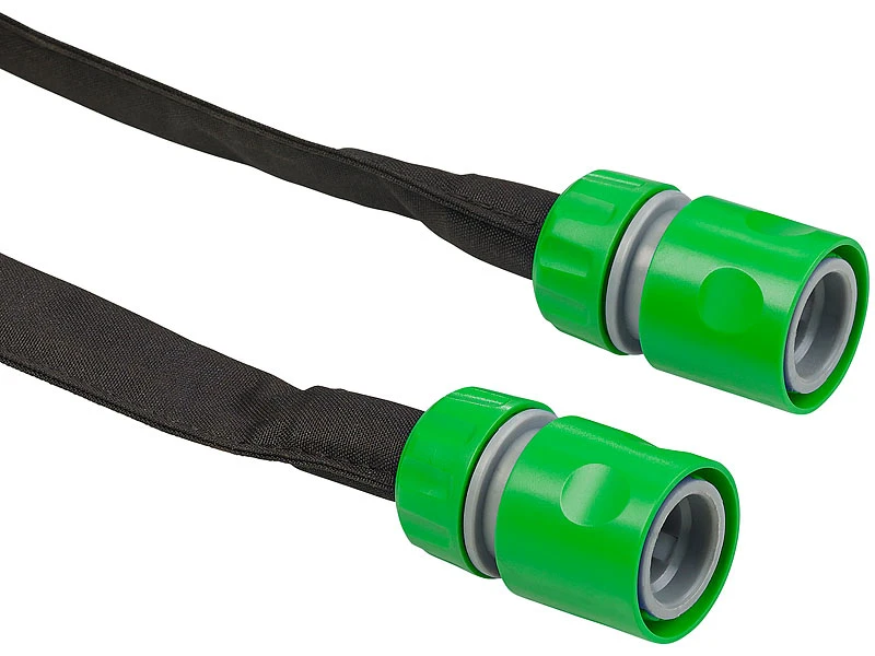 Royal Gardineer Tropfschlauch:Flacher Perlschlauch, Schnellanschluss-Kupplungen & Stopp-Ventil, 50 M 4 Royal Gardineer Tropfschlauch:Flacher Perlschlauch, Schnellanschluss-Kupplungen & Stopp-Ventil, 50 M – Bild 2