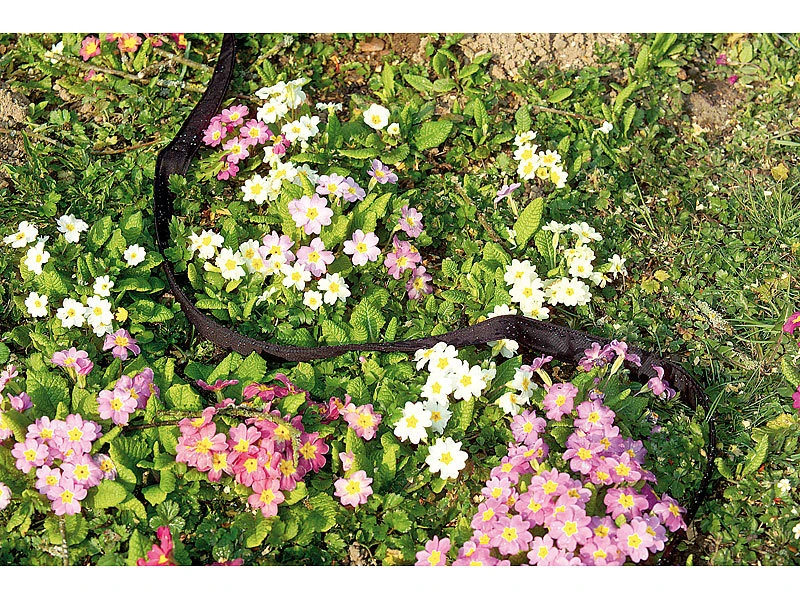 Royal Gardineer Tropfenschlauch:Flacher Perlschlauch, Schnellanschluss-Kupplungen & Stopp-Ventil, 30 M 6 Royal Gardineer Tropfenschlauch:Flacher Perlschlauch, Schnellanschluss-Kupplungen & Stopp-Ventil, 30 M – Bild 4