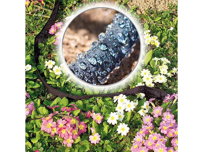 Royal Gardineer Tropfenschlauch:Flacher Perlschlauch, Schnellanschluss-Kupplungen & Stopp-Ventil, 30 M 5 Royal Gardineer Tropfenschlauch:Flacher Perlschlauch, Schnellanschluss-Kupplungen & Stopp-Ventil, 30 M – Bild 3