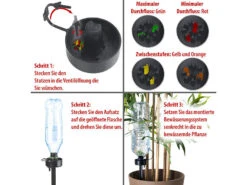 Royal Gardineer Bewässerungsflasche:XXL-Pflanzen-Bewässerungssystem, 6 Regulierbare PET-Flaschen-Aufsätze -Rosenstein & Söhne Shop nx3155 13