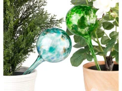 Royal Gardineer Wasserkugel:4er-Set Gießfrei-Bewässerungs-Kugeln Aus Glas, Bunt, Ø 8,5 Cm -Rosenstein & Söhne Shop nx3201 2 1