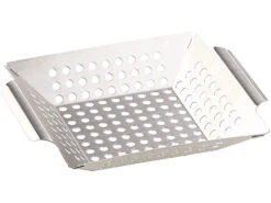 Rosenstein & Söhne Grillkorb:4er-Set Edelstahl-Grill-Schalen Für Gemüse Und Kleines Grillgut, 1 Mm -Rosenstein & Söhne Shop nx3730 0 1