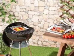 Rosenstein & Söhne Grillkorb:4er-Set Edelstahl-Grill-Schalen Für Gemüse Und Kleines Grillgut, 1 Mm -Rosenstein & Söhne Shop nx3730 2 1