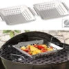 Rosenstein & Söhne Grillkorb:4er-Set Edelstahl-Grill-Schalen Für Gemüse Und Kleines Grillgut, 1 Mm -Rosenstein & Söhne Shop nx3730 5