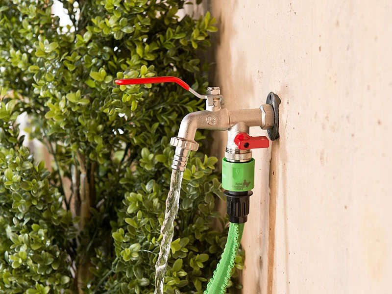 Royal Gardineer Wasserhahn Aussen:2er-Set Doppel-Wasserhähne Mit Kugelauslaufventil, 1/2-Zoll-Anschluss 4 Royal Gardineer Wasserhahn Aussen:2er-Set Doppel-Wasserhähne Mit Kugelauslaufventil, 1/2-Zoll-Anschluss – Bild 2