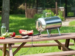 Rosenstein & Söhne Tischräucherofen:Elektro-Tisch-Räucherofen & Smoker, Edelstahl, 1.100 Watt, Bis 250 °C -Rosenstein & Söhne Shop nx3773 11