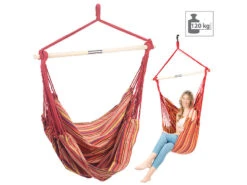 Semptec Hängesitz:Hängesessel Mit Querstrebe, Belastbar Bis 120 Kg, 100 X 130 Cm