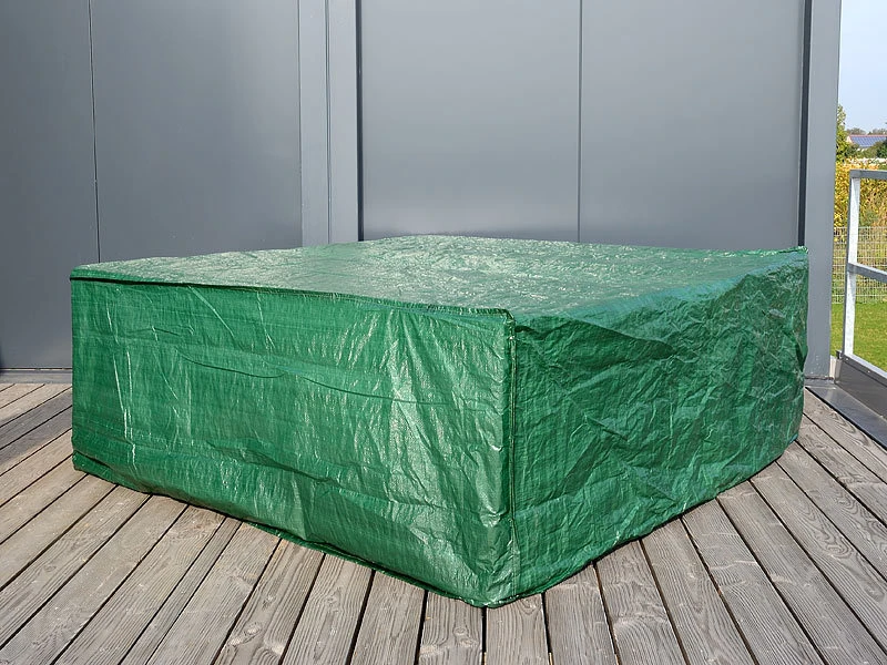 Royal Gardineer Abdeckung Gartenmöbel:Gewebe-Abdeckplane Für Komplette Garten-Sitz-Garnitur, XL, 150 G/m² 4 Royal Gardineer Abdeckung Gartenmöbel:Gewebe-Abdeckplane Für Komplette Garten-Sitz-Garnitur, XL, 150 G/m² – Bild 2