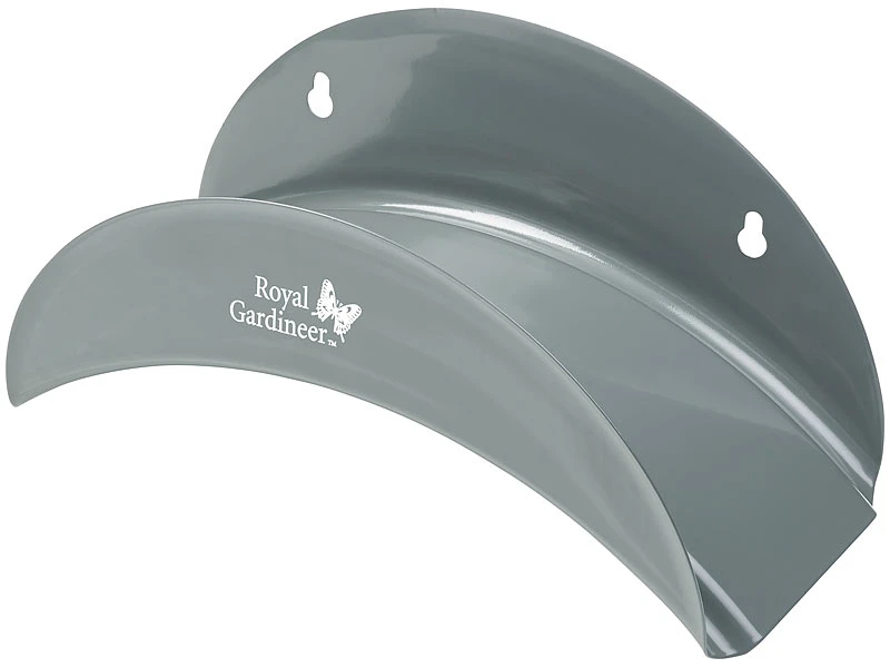 Royal Gardineer Schlauchhalter:Stahl-Wandhalter Für Gartenschläuche, Gewölbt, 13 X 28 X 12 Cm 4 Royal Gardineer Schlauchhalter:Stahl-Wandhalter Für Gartenschläuche, Gewölbt, 13 X 28 X 12 Cm – Bild 2