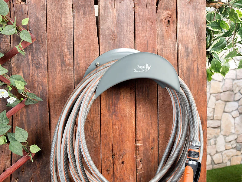 Royal Gardineer Schlauchhalter:Stahl-Wandhalter Für Gartenschläuche, Gewölbt, 13 X 28 X 12 Cm 5 Royal Gardineer Schlauchhalter:Stahl-Wandhalter Für Gartenschläuche, Gewölbt, 13 X 28 X 12 Cm – Bild 3