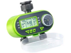 Royal Gardineer Bewässerungsuhr:Digitaler Bewässerungscomputer Mit Display Und 2 Anschlüssen