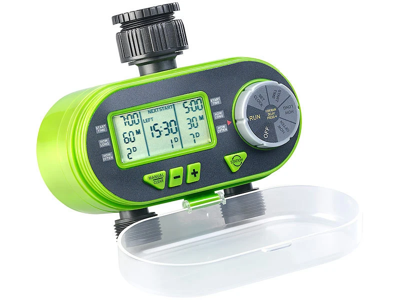Royal Gardineer Bewässerungsautomat:Digitaler Bewässerungscomputer Mit Display, 2 Anschlüssen, Regensensor 4 Royal Gardineer Bewässerungsautomat:Digitaler Bewässerungscomputer Mit Display, 2 Anschlüssen, Regensensor – Bild 2