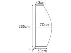 Royal Gardineer Abdeckhaube Ampelschirm:Gewebe-Abdeckplane Für Ampelschirm, 265 X 50 X 40 Cm 8 Royal Gardineer Abdeckhaube Ampelschirm:Gewebe-Abdeckplane Für Ampelschirm, 265 X 50 X 40 Cm -Rosenstein & Söhne Shop nx5399 1