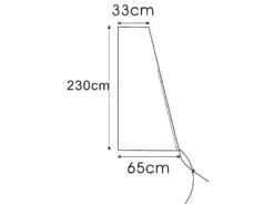 Royal Gardineer Sonnenschirmabdeckung:Gewebe-Abdeckplane Für Garten-Sonnenschirm, 226 X 63 X 33 Cm -Rosenstein & Söhne Shop nx5402 2