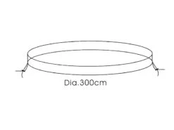 Royal Gardineer Poolplane:Gewebe-Abdeckplane Für Pool & Trampolin, 300 X 17 Cm (Ø X H) -Rosenstein & Söhne Shop nx5411 1