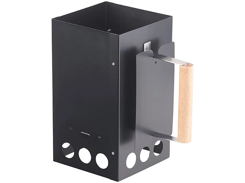 Infactory Holzkohleanzünder:3er-Set Grill-Anzündkamine Für Kohle Und Briketts, Schwarz 9 Infactory Holzkohleanzünder:3er-Set Grill-Anzündkamine Für Kohle Und Briketts, Schwarz – Bild 7