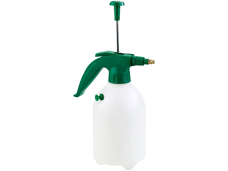 PEARL Pumpflasche Garten:3er-Set Pump-Drucksprüher Mit Messingdüse Und Sicherheitsventil, 1,5 L 5 PEARL Pumpflasche Garten:3er-Set Pump-Drucksprüher Mit Messingdüse Und Sicherheitsventil, 1,5 L – Bild 3