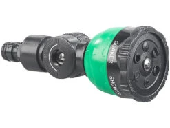 Royal Gardineer Gartenschlauch Dusche:3in1-Gartendusche, Rasensprinkler & Wassernebler, Fixierbarer Schlauch -Rosenstein & Söhne Shop nx6045 11