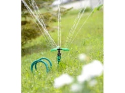 Royal Gardineer Gartenschlauch Dusche:3in1-Gartendusche, Rasensprinkler & Wassernebler, Fixierbarer Schlauch -Rosenstein & Söhne Shop nx6045 19