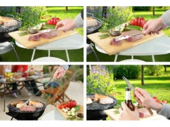 Infactory Besteck-Gabeln:4er-Set 3in1-Teleskop-Messer, Grillgabel & Flaschenöffner, Bis 69,5 Cm -Rosenstein & Söhne Shop nx6393 11