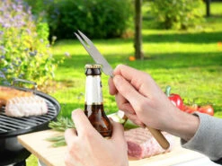 Infactory Teleskopgabel:2er-Set 3in1-Teleskop-Messer, Grillgabel & Flaschenöffner, Bis 67,5 Cm -Rosenstein & Söhne Shop nx6393 6 1