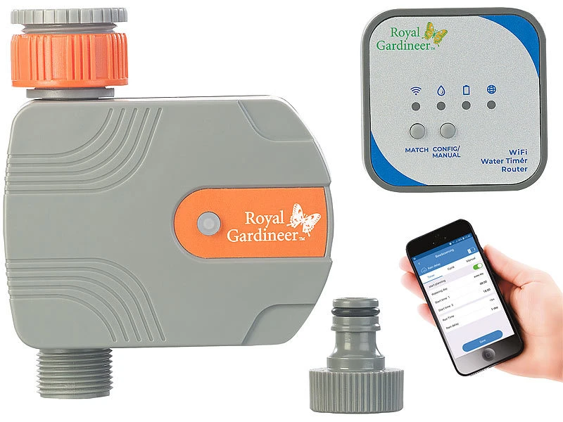 Royal Gardineer WLAN Gartenbewässerung:Bewässerungs-Computer Mit WLAN-Gateway Und Steuerung Per App 5 Royal Gardineer WLAN Gartenbewässerung:Bewässerungs-Computer Mit WLAN-Gateway Und Steuerung Per App – Bild 3