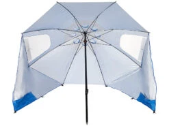 Infactory Sonnenschirm Strand:2in1-Sonnenschirm Und Strandmuschel 2 Seitenwände, UV50+, Verstellbar -Rosenstein & Söhne Shop nx6482 5