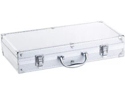 Rosenstein & Söhne Grillset:14-teiliges Edelstahl-Grillbesteck-Set, Aluminium-Koffer, Grillbürste -Rosenstein & Söhne Shop nx6805 3
