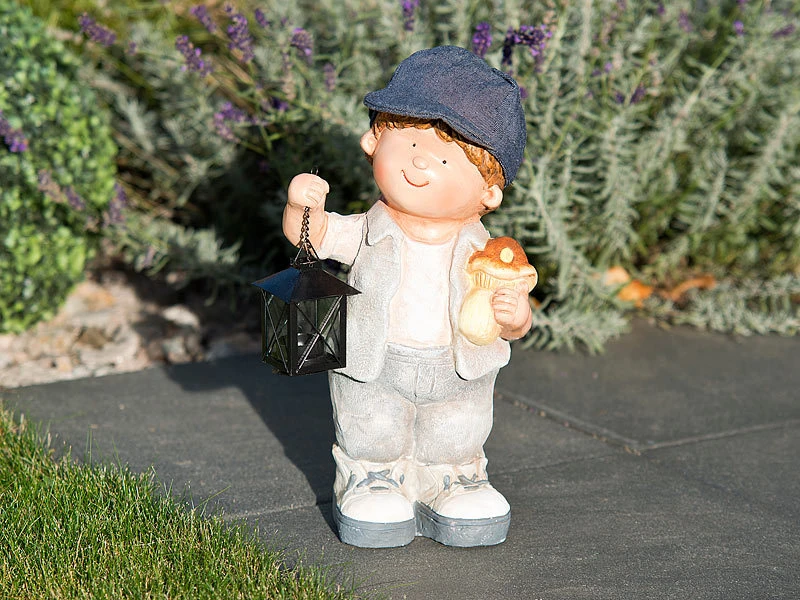 Royal Gardineer Handbemalte Deko-Figur "Klein-Willy" Mit Laterne Versandrückläufer 4 Royal Gardineer Handbemalte Deko-Figur "Klein-Willy" Mit Laterne Versandrückläufer – Bild 2