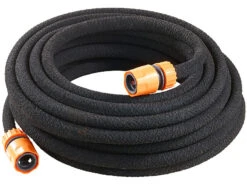 Royal Gardineer Rieselschlauch:Perlschlauch Rund, 12 M, Mit Schnellanschluss & Befestigungshaken -Rosenstein & Söhne Shop nx7297 2 1