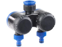 Royal Gardineer Wasser Timer:2-fach-Wasserverteiler Mit Mechanischer Bewässerungsuhr, Bis 120 Min.