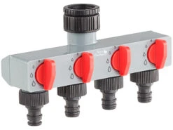 Royal Gardineer Automatische Wasseruhr:Elektronisch Gesteuertes Magnet-Ventil Im 2er-Set Mit 4-Wege-Verteiler -Rosenstein & Söhne Shop nx7364 0